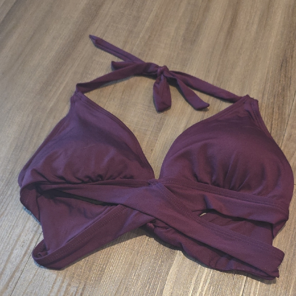 Kona Sol Purple Bikini Top